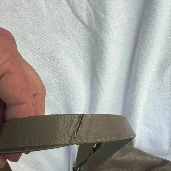 KOOBA Everette Tote  Genuine Leather Purse - Taupe Color - Picture 12 of 14